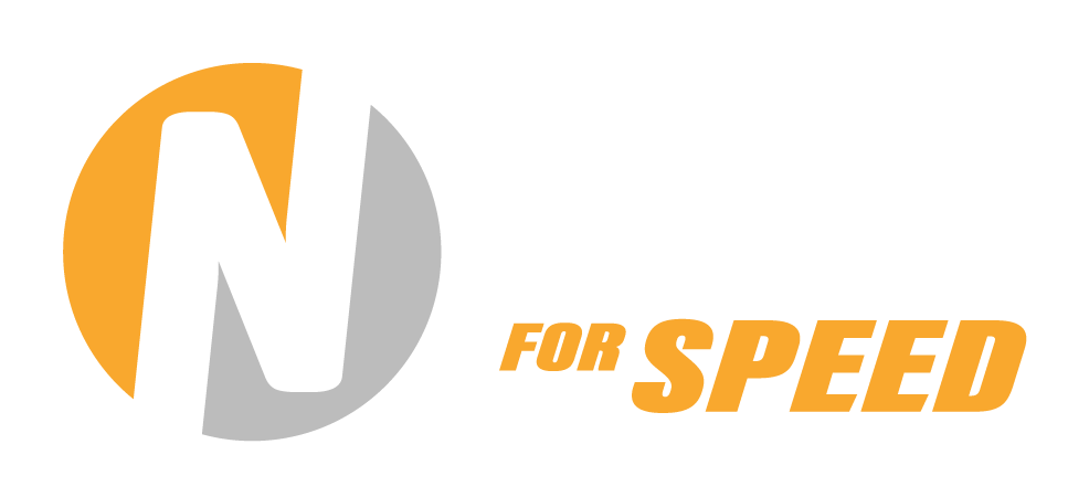 Neat for speed logo white